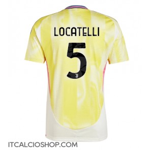 Juventus Manuel Locatelli #5 Seconda Maglia 2024-25 Manica Corta